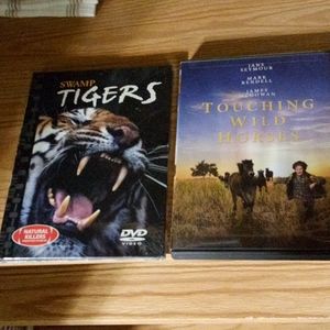 Educational DVD's wild tigers & horses